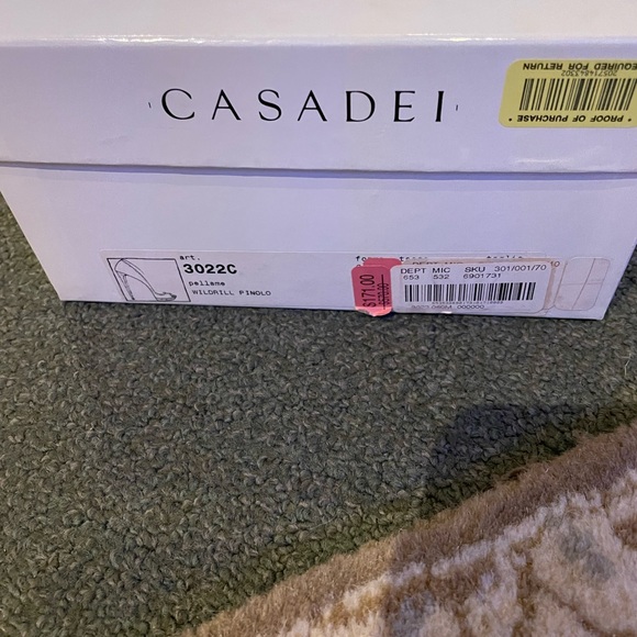 Casadei Black Suede Peep-Toe Platform Heels - Size 8 - Picture 5 of 5